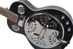 Electro-Acoustic Resonator Guitar Black Br 